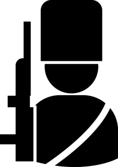 Palace Guards With Machine Gun Variant Vinyl Cutting Svg File, Free Vectors File